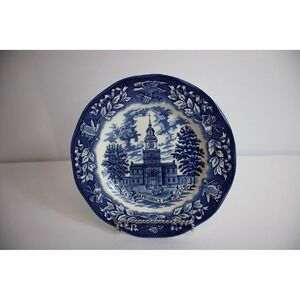 Vintage Avon Independence Hall Bicentennial Plate From 1976